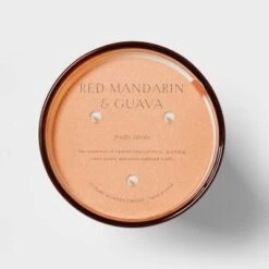 Colored Vase Glass With Dustcover Mandarin & Guava Candle Orange - Threshold™ 10 Colored Vase Glass With Dustcover Mandarin & Guava Candle Orange - Threshold™ -Threshold Home Decoration GUEST d3b0111f a038 45b0 94b7 4c6c85a435e3