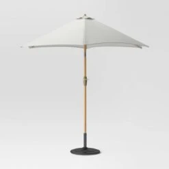 9'x9' Market Patio Umbrella - Light Wood Pole - Threshold™ -Threshold Home Decoration GUEST d4427da4 9c2a 44bc 98d3 b83d00a8e056