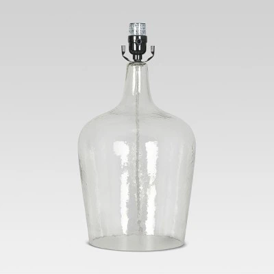 Artisan Glass Jug Large Lamp Base Clear - Threshold 1 Artisan Glass Jug Large Lamp Base Clear - Threshold
