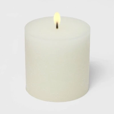 Pillar Candle Soft Cotton White - Threshold™ 1 Pillar Candle Soft Cotton White - Threshold™