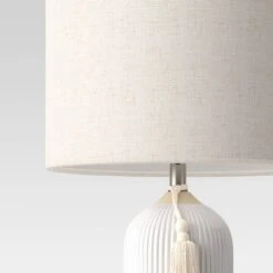 Large Assembled Ceramic Table Lamp White - Threshold™ -Threshold Home Decoration GUEST d72950b8 ea54 41af a1d4 cb6cbbe6dd5a