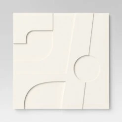 (Set Of 4) 12" X 12" 3D Decorative Graphic Tiles White - Threshold™ -Threshold Home Decoration GUEST d74db4f4 916a 401e 9c76 2a1f0b149efd