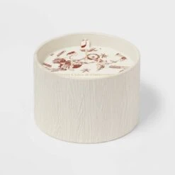 Textured Straight Side Ceramic Warm Cider & Cinnamon Candle White - Threshold™ -Threshold Home Decoration GUEST da89dd7c d841 4241 8aa7 4ee8dfc40781