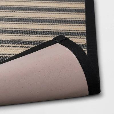 Vintage Striped Rug Black/Brown - Threshold™ 3 Vintage Striped Rug Black/Brown - Threshold™ - Image 3