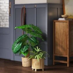 Artificial Dasheen Leaf In Basket - Threshold™