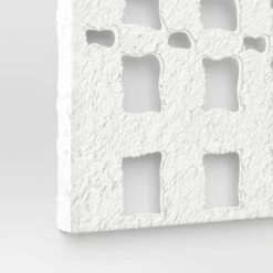 30" X 22" Metal And Paper Pulp Geometric Wall Sculpture Off-White - Threshold™ -Threshold Home Decoration GUEST de5322d5 ec4b 4477 b177 3ceadc0d97b7