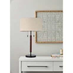 Wood Table Lamp (Includes LED Light Bulb) Black - Threshold™ -Threshold Home Decoration GUEST decebb7c 4edd 471d 9712 34e80bed4afb