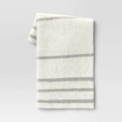 Cozy Feathery Knit Border Striped Throw Blanket - Threshold™ -Threshold Home Decoration GUEST deff6a87 19dd 46ab 888a 2b4dd331f69e
