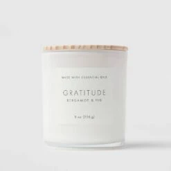 Wood Lidded Glass Wellness Grateful Candle - Threshold™ -Threshold Home Decoration GUEST e2abc33a 046c 4c28 b14d 927a818b1602