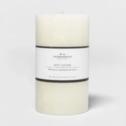 Pillar Candle Soft Cotton White - Threshold™ 11 Pillar Candle Soft Cotton White - Threshold™ -Threshold Home Decoration GUEST e33e65cc 6e9c 4c2e 826e d6c186eac650