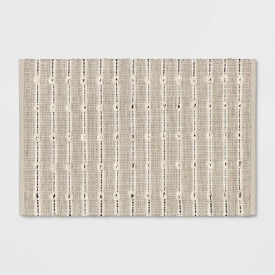Woven Striped Flatweave Rug Black/Cream - Threshold™ 4 Woven Striped Flatweave Rug Black/Cream - Threshold™ - Image 4