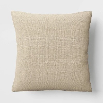 Textured Linen Striped Throw Pillow Neutral - Threshold™ 4 Textured Linen Striped Throw Pillow Neutral - Threshold™ - Image 4