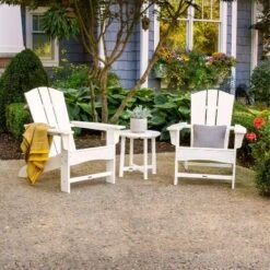 Shawboro POLYWOOD Patio Side Table - White - Threshold™