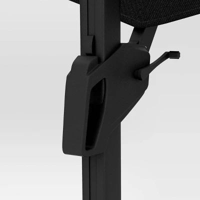 11'x11' Offset Patio Umbrella Black - Black Pole - Threshold™ 3 11'x11' Offset Patio Umbrella Black - Black Pole - Threshold™ - Image 3