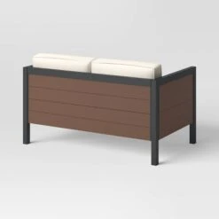 Bryant 2pc Faux Wood Patio Loveseat & Coffee Table - Gray/Natural - Threshold™ 12 Bryant 2pc Faux Wood Patio Loveseat & Coffee Table - Gray/Natural - Threshold™ -Threshold Home Decoration GUEST e7ed45fd b978 4207 ae3a e5295e23db39