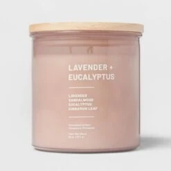 Glass Jar Lavender And Eucalyptus Candle - Threshold™ 9 Glass Jar Lavender And Eucalyptus Candle - Threshold™ -Threshold Home Decoration GUEST e81489c4 059a 4f25 9afd 98f3df3af24b