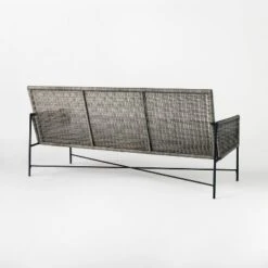 Wicker & Metal X Frame Patio Sofa - Gray - Threshold™ Designed With Studio McGee 10 Wicker & Metal X Frame Patio Sofa - Gray - Threshold™ Designed With Studio McGee -Threshold Home Decoration GUEST e9727c5c 7d57 4fb3 b845 7b850243113b