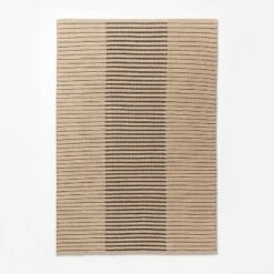 Reseda Hand Woven Striped Jute Cotton Area Rug Black - Threshold™ Designed With Studio McGee -Threshold Home Decoration GUEST ea6b28cd 1b12 4072 b63a 36f0919cca86