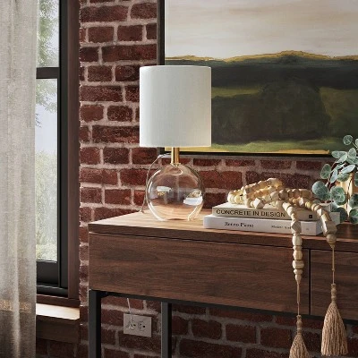 Glass Sphere Mini Table Lamp Clear - Threshold™ 1 Glass Sphere Mini Table Lamp Clear - Threshold™