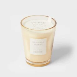 Colored Vase Glass With Dustcover Cashmere Vanilla Candle Ivory - Threshold™ 11 Colored Vase Glass With Dustcover Cashmere Vanilla Candle Ivory - Threshold™ -Threshold Home Decoration GUEST eb6587ba 8479 44af a170 8ca882422432