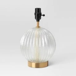 Small Ribbed Glass Lamp Base Clear - Threshold™ 9 Small Ribbed Glass Lamp Base Clear - Threshold™ -Threshold Home Decoration GUEST ee23bb4b bc94 4203 8178 905a5c519153