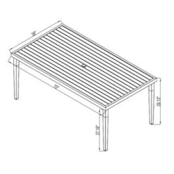 Fairmont Rectangle Steel Patio Dining Table, Outdoor Furniture - Black - Threshold™ 15 Fairmont Rectangle Steel Patio Dining Table, Outdoor Furniture - Black - Threshold™ -Threshold Home Decoration GUEST efc5895e 1526 4628 a056 bed43df62610