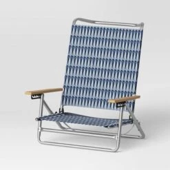 5 Position Beach Chair With Aluminum Frame & Wood Arms - Threshold™ -Threshold Home Decoration GUEST f0ffb973 9fe5 4b27 a4dc 31a9ae2eef17