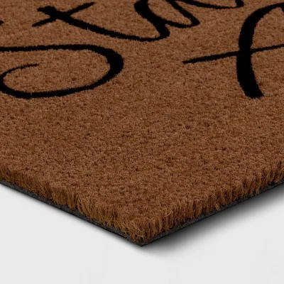 1'6"x2'6" Stay Awhile Coir Doormat Natural - Threshold™ 2 1'6"x2'6" Stay Awhile Coir Doormat Natural - Threshold™ - Image 2