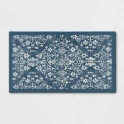 Vintage Print Comfort Rug Blue - Threshold™ -Threshold Home Decoration GUEST f437994b 06fa 4df6 84f2 e90cb16dba7b