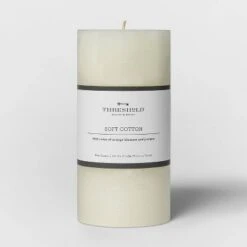 Pillar Candle Soft Cotton White - Threshold™ 9 Pillar Candle Soft Cotton White - Threshold™ -Threshold Home Decoration GUEST f4713196 2100 4643 9a46 22b33129a00c