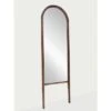 20" X 65" Wood Arched Floor Mirror Walnut - Threshold™ Designed With Studio McGee