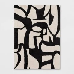 Abstract Inkblot Rug Black/White - Threshold™ -Threshold Home Decoration GUEST f515f58c 4fc4 473d 8b9e f1ee81b22a0b