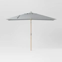 10'x6' Rectangular Market Patio Umbrella - Light Wood Pole - Threshold™ 35 10'x6' Rectangular Market Patio Umbrella - Light Wood Pole - Threshold™ -Threshold Home Decoration GUEST f5207d19 b112 42c3 9b2a 2cb4b691976e
