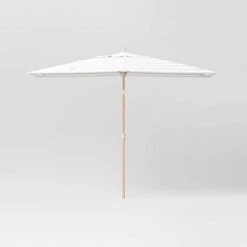 10'x6' Rectangular Market Patio Umbrella - Light Wood Pole - Threshold™ 32 10'x6' Rectangular Market Patio Umbrella - Light Wood Pole - Threshold™ -Threshold Home Decoration GUEST f54a3077 f1a5 43a3 a82f 09bba8e9f5d4