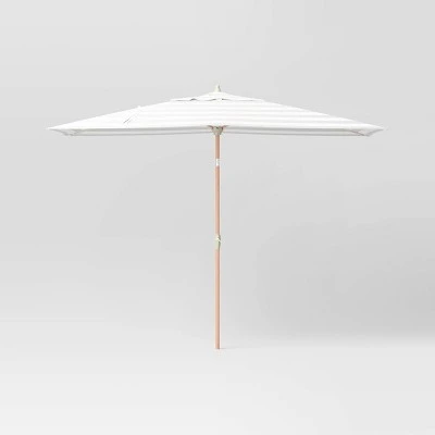 10'x6' Rectangular Market Patio Umbrella - Light Wood Pole - Threshold™ 13 10'x6' Rectangular Market Patio Umbrella - Light Wood Pole - Threshold™ - Image 13