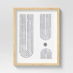 (Set Of 2) 16" X 20" Curve Lines Framed Under Glass Black - Threshold™ -Threshold Home Decoration GUEST f6890c67 a983 4e7b bea1 31c0252a6c35