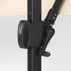 11'x11' Offset Patio Umbrella Tan - Black Pole - Threshold™ -Threshold Home Decoration GUEST f79ac294 d06e 484d 889c 0886e604e724