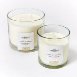 Clear Glass Santal & Ginger Candle White - Threshold™ Designed With Studio McGee -Threshold Home Decoration GUEST f8468f42 e11b 4265 be90 0b4528f7c8a3