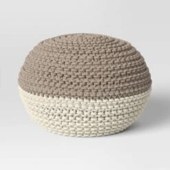 Cloverly Chunky Knit Pouf - Threshold™ -Threshold Home Decoration GUEST fb49b17f db39 4956 a41c 9ae43383d562