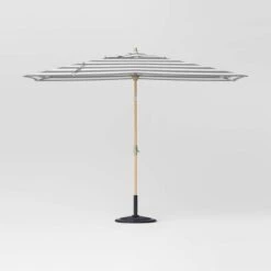 10'x6' Rectangular Market Patio Umbrella - Light Wood Pole - Threshold™ 29 10'x6' Rectangular Market Patio Umbrella - Light Wood Pole - Threshold™ -Threshold Home Decoration GUEST fc3a8c11 a12b 492e 9086 a37bf385b2dc