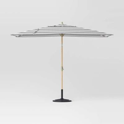 10'x6' Rectangular Market Patio Umbrella - Light Wood Pole - Threshold™ 10 10'x6' Rectangular Market Patio Umbrella - Light Wood Pole - Threshold™ - Image 10