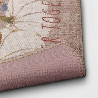 1'8"x2'10" Washable 'Better Together' Accent Rug Tan - Threshold™ 3 1'8"x2'10" Washable 'Better Together' Accent Rug Tan - Threshold™ - Image 3