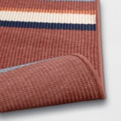 7'x10' Striped Outdoor Rug Red - Threshold™ -Threshold Home Decoration GUEST fe38df26 85b1 49d6 ba55 6c1c902a70a3
