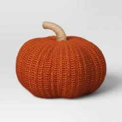 Knit Pumpkin With Jute Stem Novelty Throw Pillow - Threshold™ -Threshold Home Decoration GUEST fe3b2d21 80c5 4050 8e32 8720c3b4b035