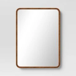 22" X 30" Rounded Corner Wood Wall Mirror - Threshold™ -Threshold Home Decoration GUEST ff7bba8e 74ae 4afc b36b 07071d1075dc